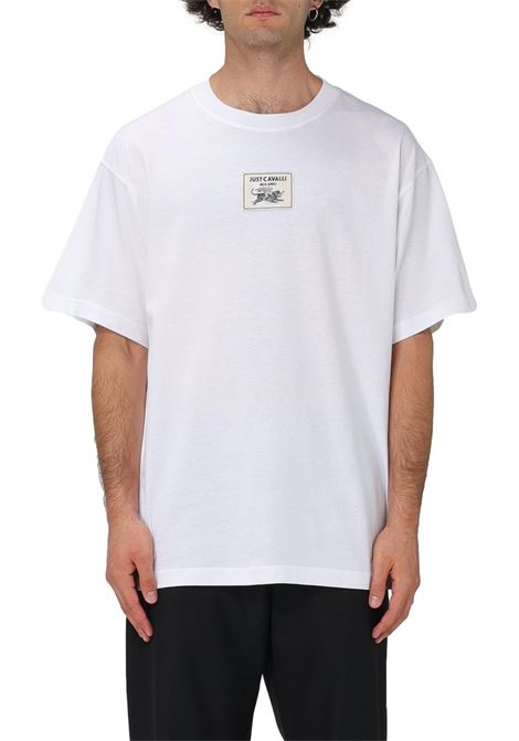 T-shirt regular fit con logo JUST CAVALLI | T-shirt | 77OAHE14 CJ110003